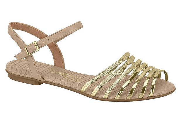 sandália rasteira beira rio tiras