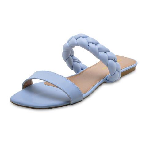 Sandália Rasteira Feminina Menina Brasil 1192346300 Aqua 1426 - Rasteirinha  Feminina - Magazine Luiza