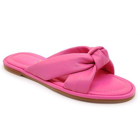 Sandália Rasteira Feminina Vizzano Nó Rosa - Rasteirinha Feminina -  Magazine Luiza