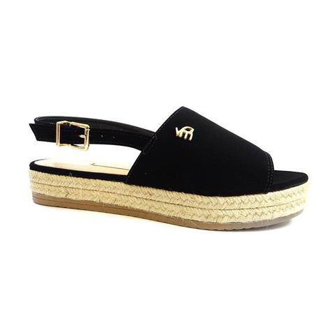 Sandalia rasteira flatform 18-21702 - via marte 68 - preto Menor preço em Sandalia rasteira flatform 18-21702 - via marte 68 - preto
