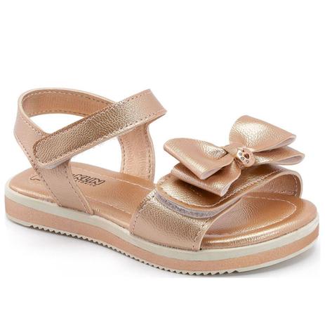 Sandália Rasteira Infantil Klin Cup Cake Pérolas Cobre - Passarela