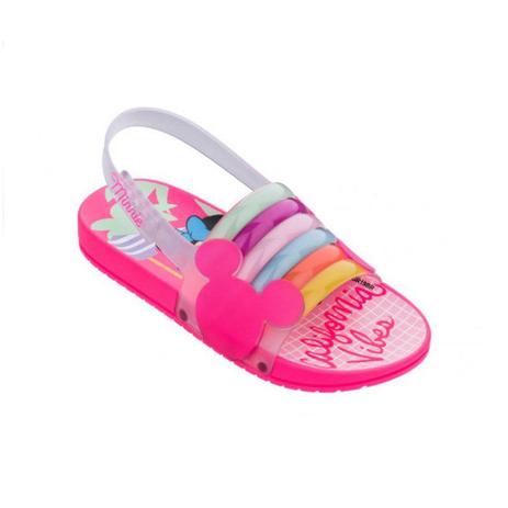 sandalia rasteira neon