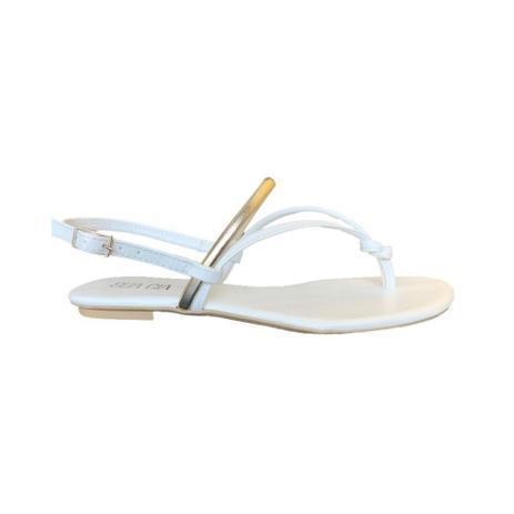 Sandalia rasteira sua cia 8073.13224 branco - Rasteirinha Feminina -  Magazine Luiza