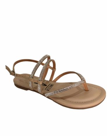 Sandália rasteira Vizzano 6235.1145 - Cor: Bege- Tamanho: 39 - Outros Moda e Acessórios - Magazine Luiza