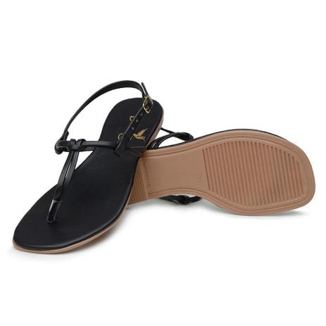 Sandália Rasteirinha Feminina Salto Baixo Confort Verão Com Tira de Dedo  SD-DB - GuGi - Rasteirinha Feminina - Magazine Luiza