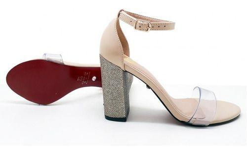 sandalia toda transparente