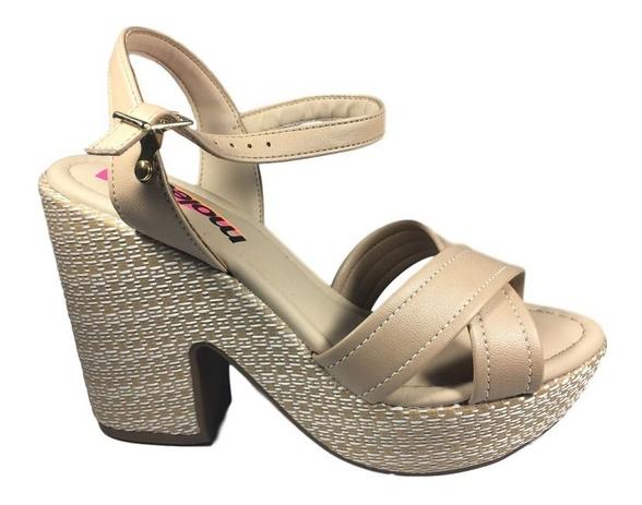 Sandália Salto Alto Moleca Bege 10 Cm 5292.814 - Outros Moda e Acessórios - Magazine Luiza