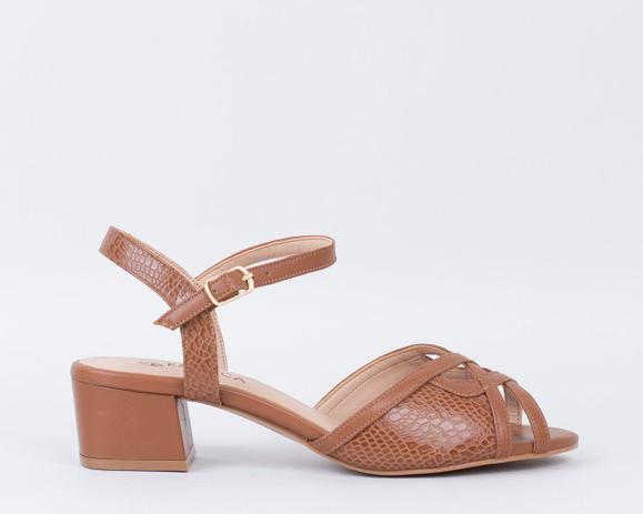 Sandália Salto Bloco 5cm Lagarto Caramelo CBK - CHIBINSKI - Outros Moda e  Acessórios - Magazine Luiza