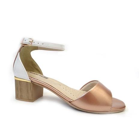 sandalia salto comfortflex