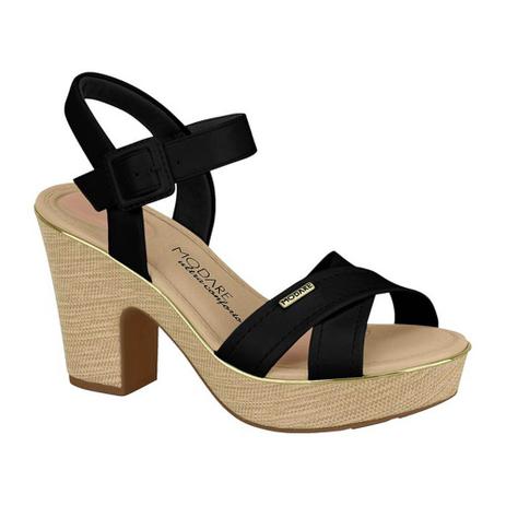 sandalia modare salto grosso