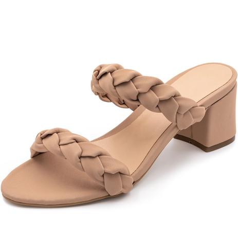 sandalias salto grosso medio