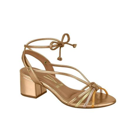 sandalia salto grosso com tiras