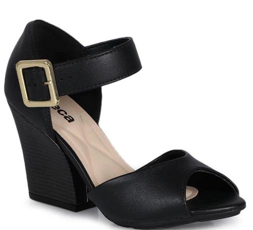 Sandalia Salto médio Moleca 5222.812 Calcanhar Fechado - Sandália Feminina  - Magazine Luiza