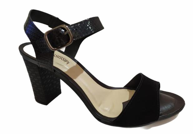 Sandália Salto Mississipi Q0914 - Cor:Preto - Tamanho:39 - Outros Moda e  Acessórios - Magazine Luiza