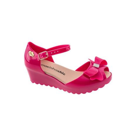 sandalia salto baixo infantil
