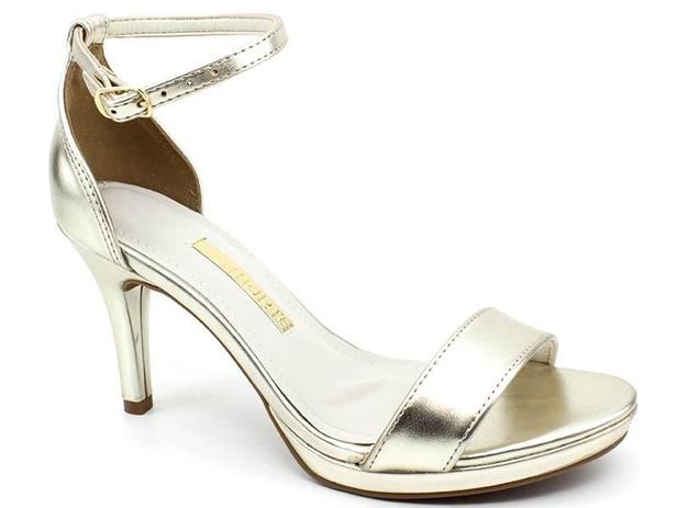 sandalia via marte dourada