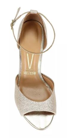 sandália salto vizzano glitter