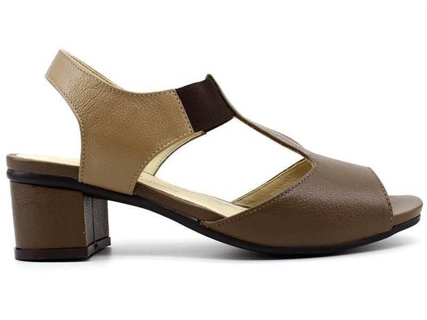 Sandália Opananken Feminina Vermelha de Couro Alexxa 63631L1 - GLAMI.com.br