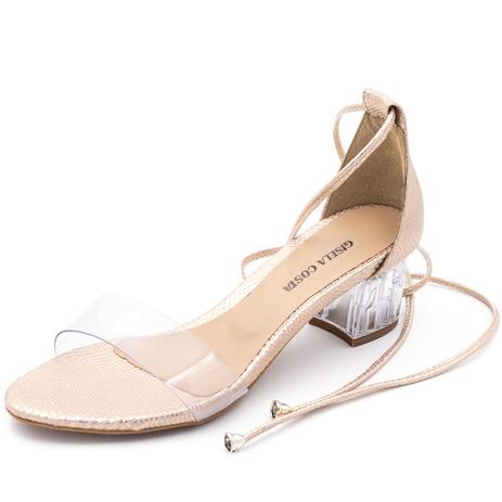 sandalia com transparencia