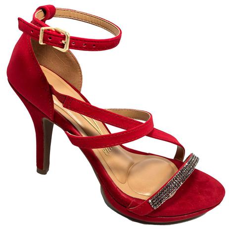 sandalia vermelha social