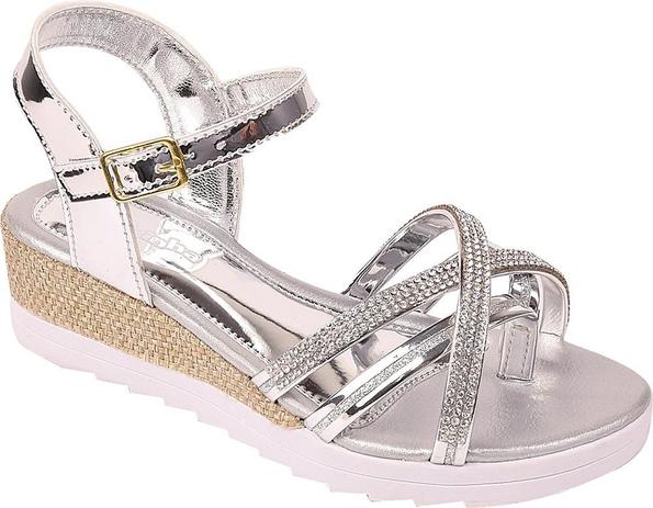 Sandália Tiras Anabela Infantil Daferinha Com Glitter Strass Menor preço em Sandália Tiras Anabela Infantil Daferinha Com Glitter Strass