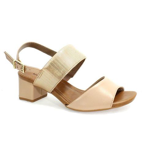 sandalia usaflex salto grosso