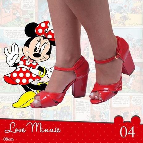 sandalia vermelha tira