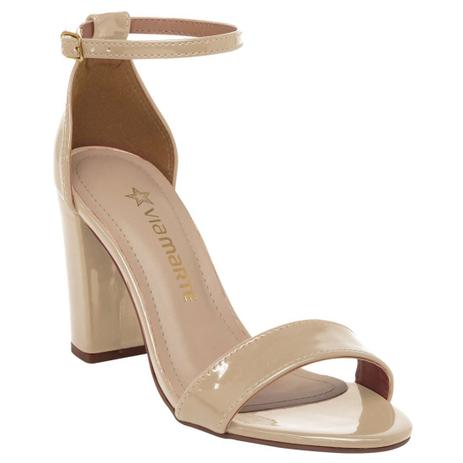 Sandália Via Marte Feminina Salto - 19-10010 Nude - Sandália Feminina -  Magazine Luiza