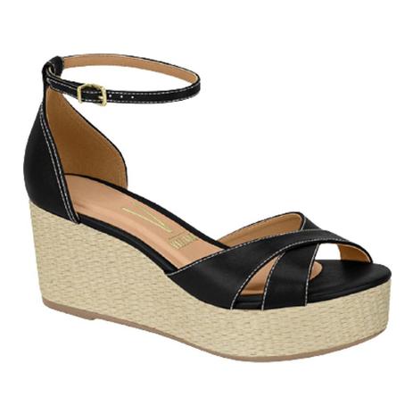 Sandália Vizzano Anabela 6407-513 Preto - Sandália Feminina - Magazine Luiza