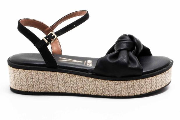 Sandália Salto Feminino Vizzano Fecho em Nó Nude - Passarela