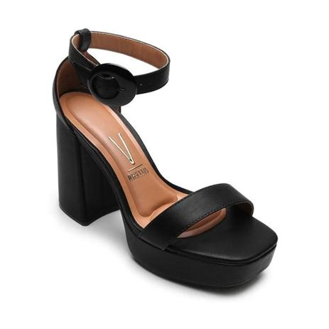 sandália vizzano plataforma preta