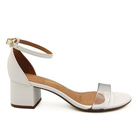 Sandalia Vizzano Salto Baixo Grosso Pelica Branco Vinil Transparente  6291.1130 - Outros Moda e Acessórios - Magazine Luiza