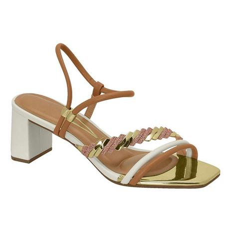 Compre Sandália Vizzano Salto Fino Marrom Vizzano Online