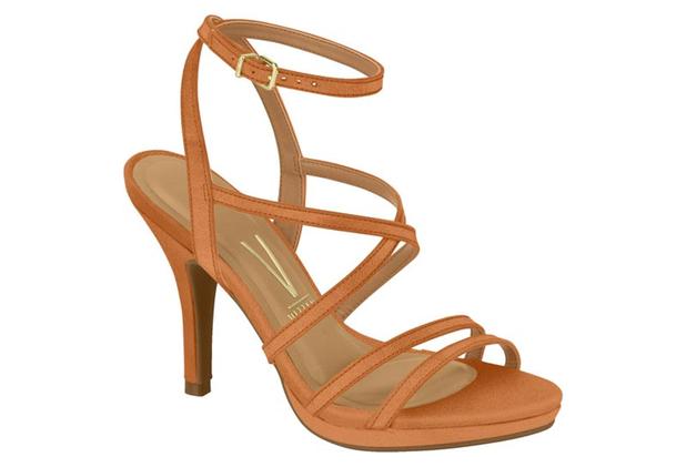 Sandália Vizzano Salto Fino Nobuck - Laranja 38 - Sandália Feminina -  Magazine Luiza