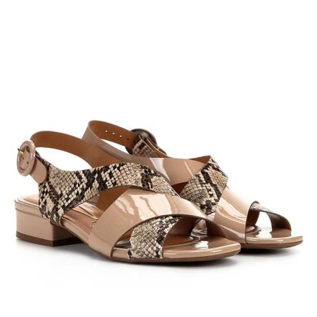 sandalia animal print vizzano