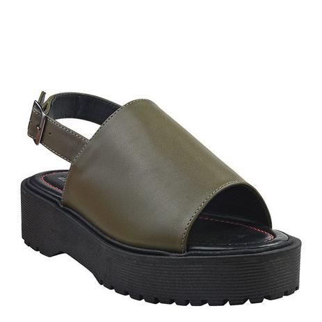 Compre Sandália Bebecê Anabela Feminina Verde Militar Online