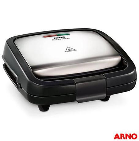 Sanduicheira Arno Croc Time 700W em Inox com Placas Antiaderente 110v - Armp