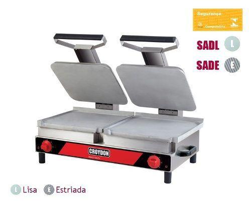 Sanduicheira Dupla Gigante Lisa Croydon Sdgl 86x40 Elétrica Menor preço em Sanduicheira Dupla Gigante Lisa Croydon Sdgl 86x40 Elétrica