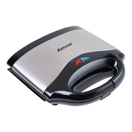 Sanduicheira e Gril Elétrica Amvox AMS 500 750W Inox Chapa Dupla Antiaderente é boa?