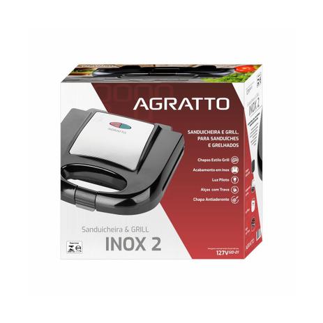 Sanduicheira E Grill Elétrica Agratto Inox 750w é boa?
