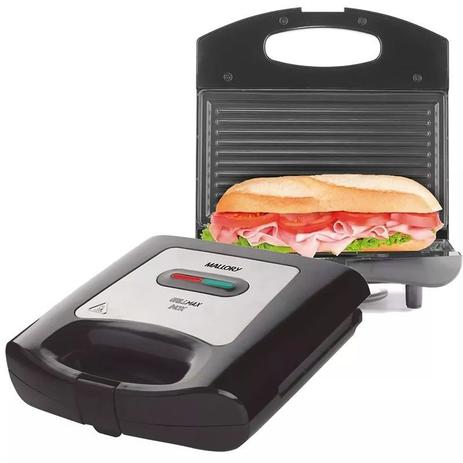 Sanduicheira Grill Max Elétrica Inox Antiaderente Mallory Menor preço em Sanduicheira Grill Max Elétrica Inox Antiaderente Mallory