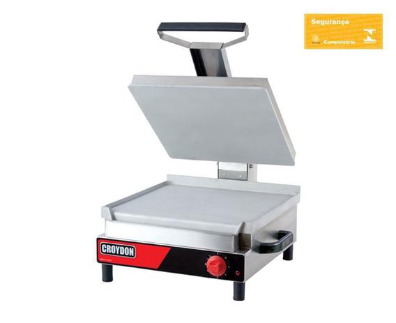 Sanduicheira simples gigante chapa alumínio lisa 1550w/3200w ssgl croydon Menor preço em Sanduicheira simples gigante chapa alumínio lisa 1550w/3200w ssgl croydon