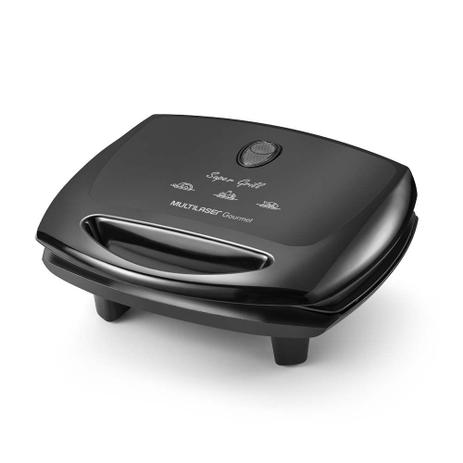 Sanduicheira Super Grill 1200W Preto 220V Multilaser - CE048 Menor preço em Sanduicheira Super Grill 1200W Preto 220V Multilaser - CE048