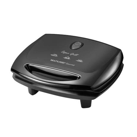 Sanduicheira Super Grill Multilaser CE047 Gourmet 1200W Preta Menor preço em Sanduicheira Super Grill Multilaser CE047 Gourmet 1200W Preta