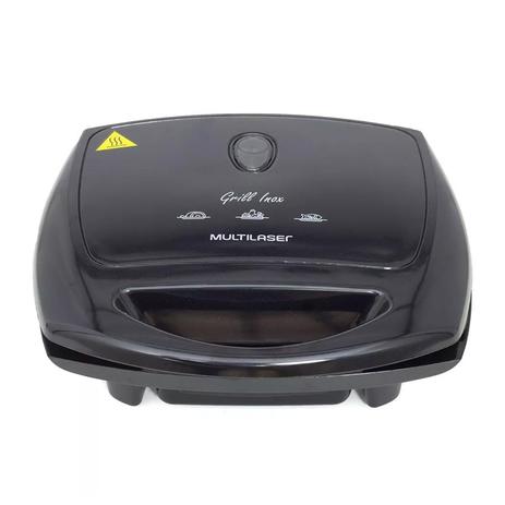 Sanduicheira Super Grill Preta Gourmet Multilaser 220V - CE048 Menor preço em Sanduicheira Super Grill Preta Gourmet Multilaser 220V - CE048
