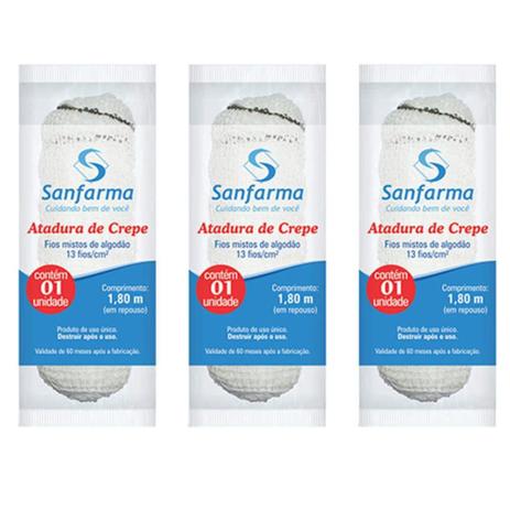 Sanfarma Atadura de Crepe 10cmx1,8m (Kit C/03) é boa?
