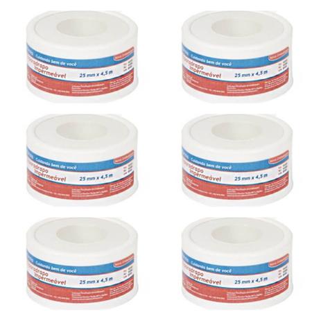 Sanfarma Esparadrapo Impermeabilizante 25x4,5 (Kit C/06) Menor preço em Sanfarma Esparadrapo Impermeabilizante 25x4,5 (Kit C/06)