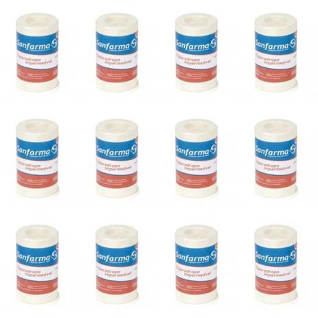 Menor preço em Sanfarma Esparadrapo Impermeabilizante 50x4,5 (Kit C/12)