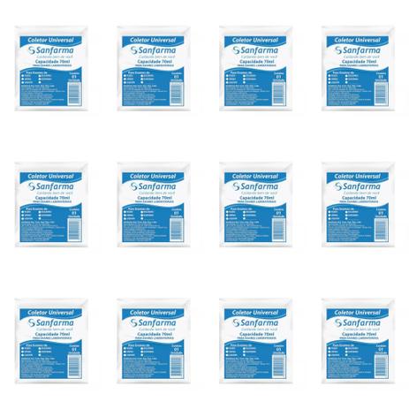 Sanfarma Estéril Coletor Universal Saquinho 70ml C/1 (Kit C/12) Menor preço em Sanfarma Estéril Coletor Universal Saquinho 70ml C/1 (Kit C/12)