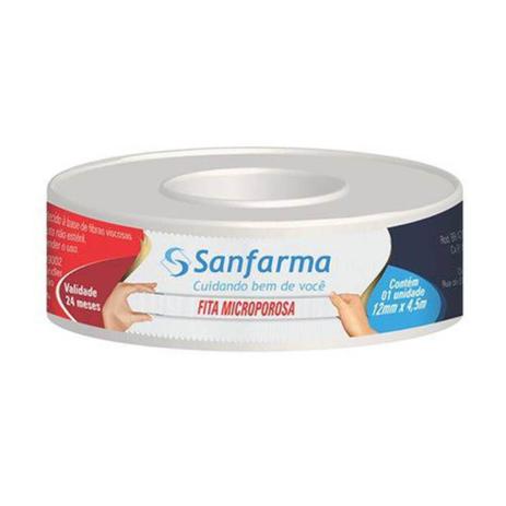 Sanfarma Hipoalergênica Fita Microporosa 12x4,5 Menor preço em Sanfarma Hipoalergênica Fita Microporosa 12x4,5